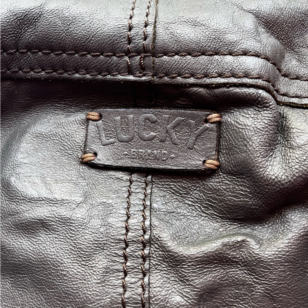 Lucky Brand  Stash Metallic Leather Shoulder Bag - Picture 12 of 13